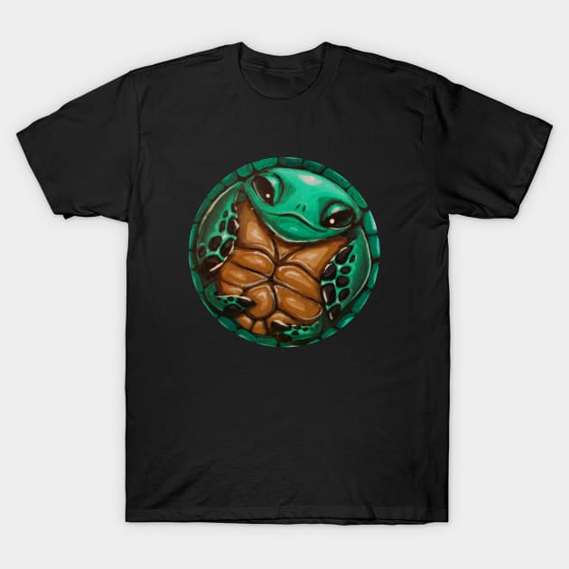 turtleonhisback T-Shirt by Artelies202